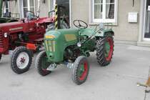 Im Rahmen des Dampftages am Piesberg in Osnabrck wurde am 1.9.2013
auch dieser kleine Holder Trecker ausgestellt.