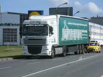 DAF Sattelzug,am 05.September 2013,im Stau von Bergen/Rgen.