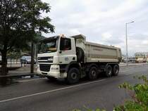 DAF CF85.430 mit Schwarzm�ller-Kipperaufbau auf den Stra�en von Budapest; 130827