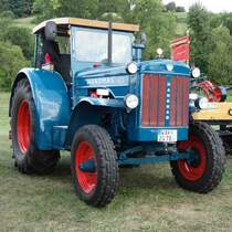 auch ein gro�er aus Hannover steht bei der Oldtimerausstellung der Traktorenfreunde Mackenzell im September 2013