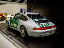 Porsche 911 (993) Polizei. Foto: Porsche Museum Stuttgart-Zuffenhausen am 30.11.2012