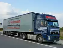 Vortmann Baumaschinen VOLVO FH 440 mit grauem Schubboden Sattelauflieger 15,09,2012 in Marl

