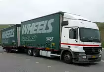 WHEELS ROAD RAIL Wechselbrcken Tandem Fahrzeug Mercedes Actros II 2541 in Herten am 05,04,2012
