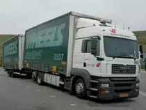 WHEELS ROAD RAIL Wechselbrcken Tandem Fahrzeug MAN TGA LX 25.430 in Herten 05,04,2012