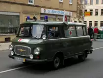 Barkas B 1000 DRK Kreisverband. Zusehn beim Historischer Feuerwehrumzug in Zeulenroda. Foto 31.08.13 