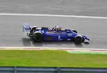 Mitzieher vom HESKETH 308E Bj.:1975. Beim FIA Masters Historic Formula One Championship, am 21.9.13 in Spa Francorchamps.