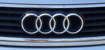 Audi, deutsche Autofirma mit Sitz in Ingolstadt, die vier Ringe symbolisieren den Zusammenschlu� von Horch, DKW, Wanderer, Auto-Union zu Audi, Sept.2013