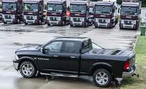Dodge RAM auf dem Parkplatz des Hungaroring am 14.09.2013