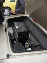 Blick in den  Antriebsraum  des Jummer, auf der  China WCAM 2011  in Shouguang, 6.11.11