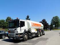 SCANIA P400, bei der Zustellung von Dieselkraftstoff bzw. Heizl; 130717