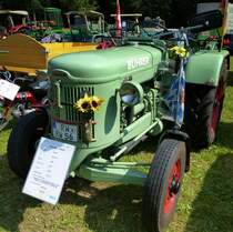 Bhrer MFD 4/10, Ackerschlepper aus der Schweiz mit 35PS, Baujahr 1955, Tennenbronner Oldtimertreffen, Juli 2013