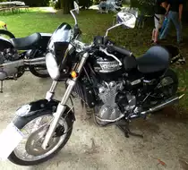 Triumph 900, englisches Motorrad Baujahr 1996, 900ccm-Motor mit 74PS, Traktorentreffen Reiningen/Elsa�, Aug.2013