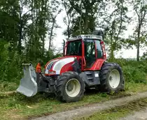 Steyr 2360, �sterreichischer Allrad-Schlepper bei Forstarbeiten, Aug.2013