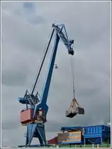 Hafenkran in Rendsburg aufgenommen am 18.09.2013.