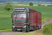 Mercedes Benz Actros  Mp4  2551 der Nutz- Zucht- und Schlachtviehhandlung Hachmeister. Edermünde 21.05.2013