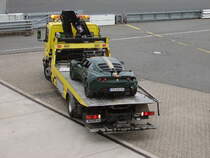 Ein Lotus Elise der auf der Nürburgring Nordschleife verunglückt ist am 30.08.07