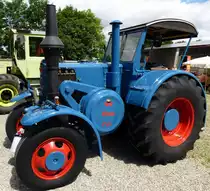 Ursus C45, polnischer Nachbau(ohne Lizenz) des ber�hmten Lanz-Bulldog, Baujahr 1950, Oldtimertreffen Schutterzell, Juni 2013