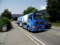 MAN TGA Tanksattelzug am 28.07.11 in Kleingemünd  