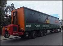 Mercedes Actros Sattelzug in Sassnitz am 13.09.2013