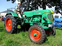 GÜLDNER-22PS, trifft zur Oldtimerveranstaltung in Münsteuer ein; 130811