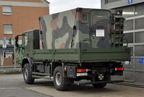 Iveco Eurocargo 140E24 - 5 to gl mit  Sperrzonen-Koffer  auf der Ladefläche - Euskirchen 04.12.2013