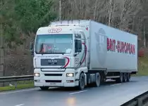 MAN Sattelzug aufgenommen am 20.12.2013.