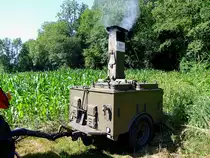 FELDKÜCHE in Betrieb, hoffentlich ist die Gulaschsuppe bald fertig, Wadholz-Classic2013; 130721