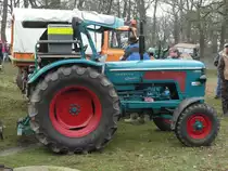 Hanomag Granit 500 Bj. 1963 mit Fritzmeier Ferdeck an Silvester 2013 auf dem Wolfsberg bei Tönisberg.