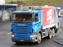 Scania R 420 Müllwagen unterwegs in Dallenwil am 03.01.2014