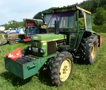 John Deere 2030, Allradschlepper mit 4-Zyl.Diesel und 68PS, Bauzeit 1972-79, Glottert�ler Schleppertreffen, Juli 2013