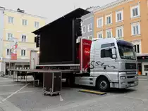 MAN TGA18.480 5Star, mit Veranstaltungsbühnenauflieger; 121124