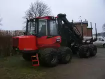 Eim KOMATSU,am 16.Januar 2014,in Bergen/Rügen.