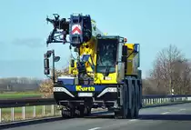 Liebherr Autokran  Kurth  bei Zülpich - 20.12.2013