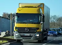 MB Actros Kofferaufbau DHL in Euskirchen - 20.12.2013