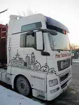 MAN TGX 18.440 XXL am 25.01.2014 in Bln.-Tempelhof.