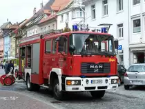 Löschwagen MAN 14-234 im Einsatz in Villingen Schwarzwald am 15/09/2012.