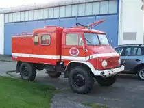 Unimog Löschwagen vom Flughafen Donaueschingen am 21/09/2012.