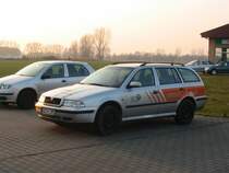 Hier ein Skoda Octavia Combi Pannenfahrzeug vom Skodaautohaus in meiner Heimatstadt. Gesehen am 21.02.2007. 