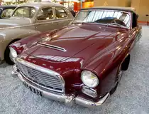 Gregoire Chassis Sport, franzsischer Sportwagen, Baujahr 1955, 4-Zyl.Boxermotor mit 2187ccm und 125PS, Vmax.180Km/h, Automobilmuseum Mlhausen, Nov.2013