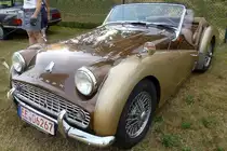 Frontansicht des Triumphh TR3 Roadster im top Zustand,28.Juli 2013 Doberlug-Kirchhain