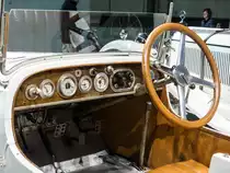 Mercedes-Benz SSK Interieur. Foto: 30.11.2012, Mercedes-Benz Museum.