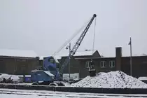 Fuchs Bagger in der Bekohlungs Anlage des BW Lengerich Hohne am 26.1.2014.