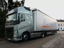 VOLVO FH-500EEV von rothauertrans, anlässlich seiner Wochenendruhe in Ried; 140111