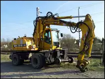 Terex Bagger in Sassnitz am 24.04.2013