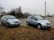 MB- Silberlinge  im Vergleich: B180 contra A160; 140218