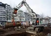 Liebherr 904 Radbagger auf einer Baustelle in Neuwied - 13.01.2014