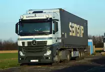 MB Actros 1844  Samskip  im Industriegebiet EU-Silberberg -22.01.2014