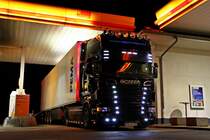Scania R730 V8 Topline von Sömmering Transporte. ( 16,4L Hubraum, 3500Nm Drehmoment ) Breuna 28.02.2014