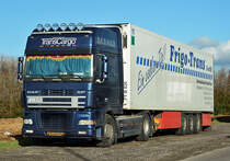 DAF XF mit Kühlkoffer im Industriegebiet Eu-Silberberg - 28.01.2014