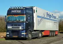 DAF XF mit Kühlkoffer im Industriegebiet Eu-Silberberg - 28.01.2014